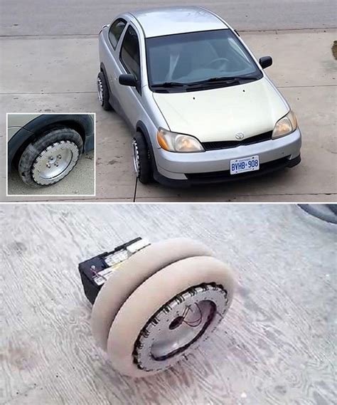 Inventor Creates Omni Directional Car Wheels That Spin 360 Degrees