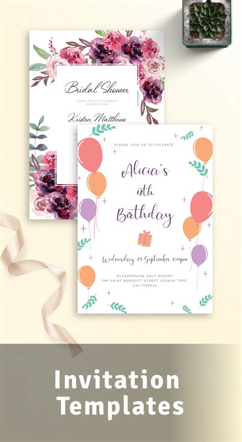 Invitation Templates Customize Download Or Print