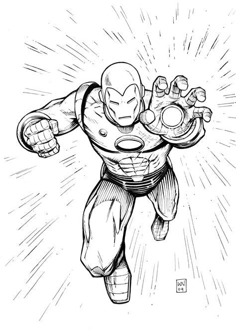 Iron Man Printable Coloring Pages for Kids