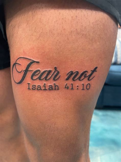 Isaiah 41:10 Tattoo Designs for Faithful Inspiration