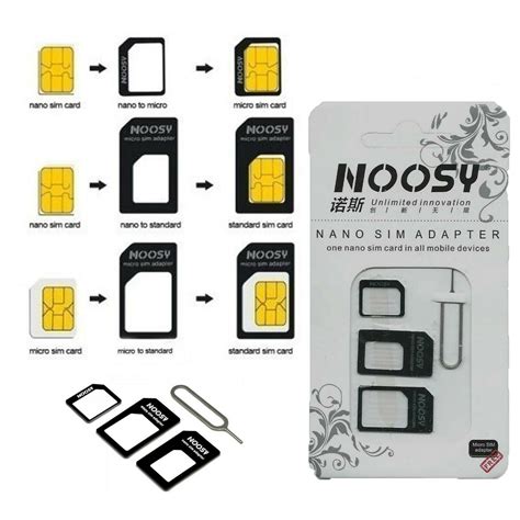 It Go Noosy Sim Card Adapter 4In1 Nano Micro Sim Adapter Standard Sim