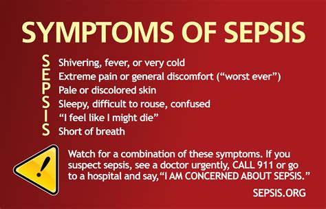 It S Important To Look For The Warning Signs Of Sepsis Spotting These