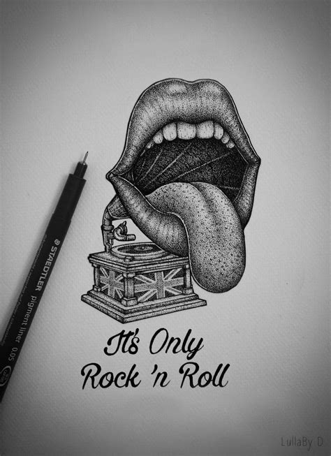 It S Only Rock N Roll On Behance Rock N Roll Tattoo Music Tattoo