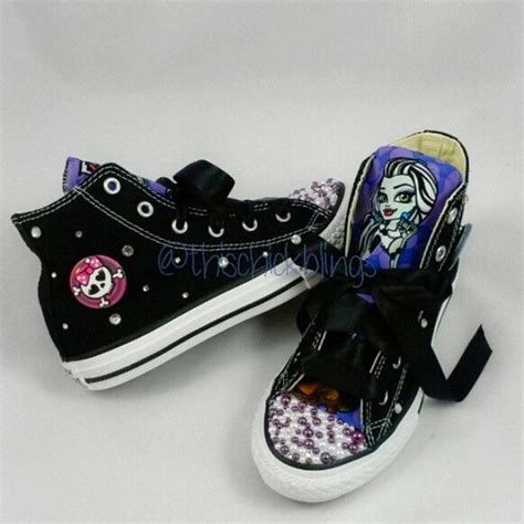 Items Similar To Monster High Inspired Converse Shoes On Etsy