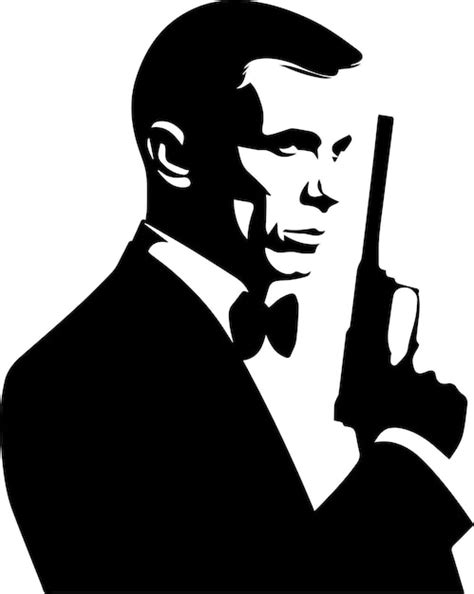 James Bond Silhouette Vector At Vectorified Com Collection Of James Bond Silhouette Vector