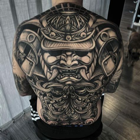 Japanese Back Tattoo Samurai