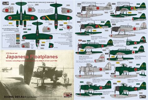 Japanese Floatplanes A6m2 N E13a 1 F1m2