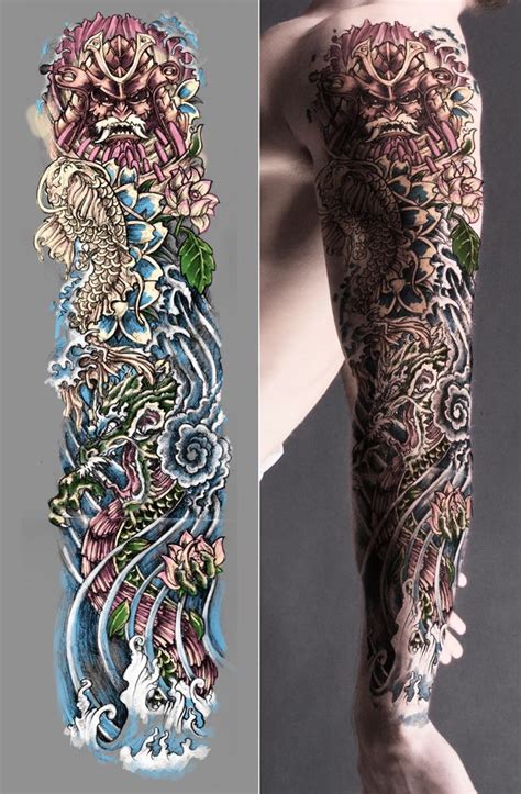 Japanese Tattoo Sleeve By T3hspoon Deviantart Com On Deviantart