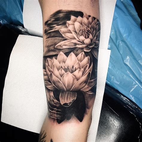 Japanese Water Lily Tattoo