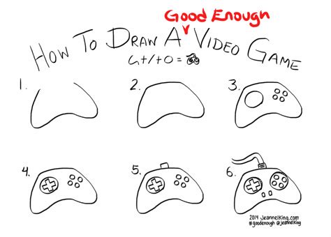 Jeannelking Com How To Draw A Good Enough Video Game Controller