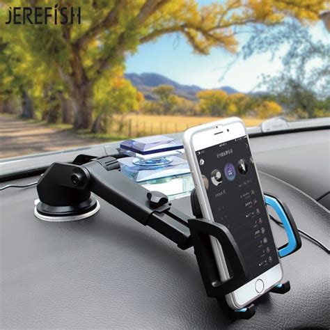 Jerefish Long Neck Arm Car Mobile Phone Holder Stand Cradle Dock For