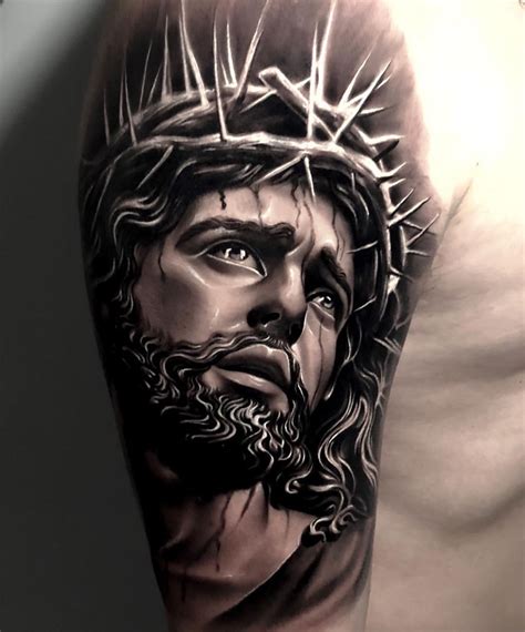 Inspirational 3D Jesus Christ Tattoo Design Ideas