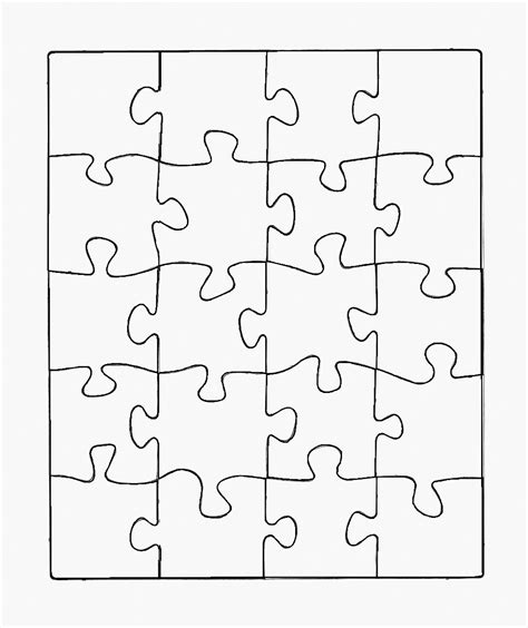 Jigsaw Puzzle Template