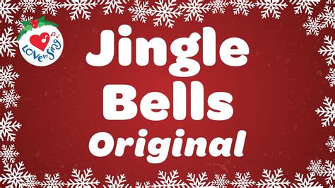 Jingle Bells Original Christmas Song With Lyrics Youtube