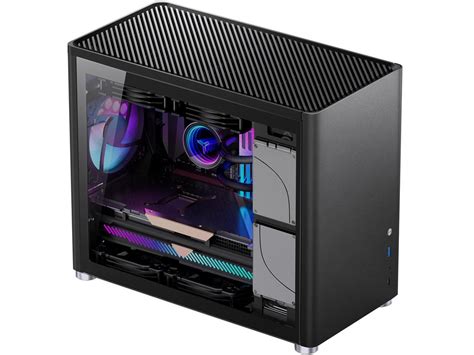 Jonsbo D30 Black Mini Micro Atx Computer Case Aluminum Steel Tempered