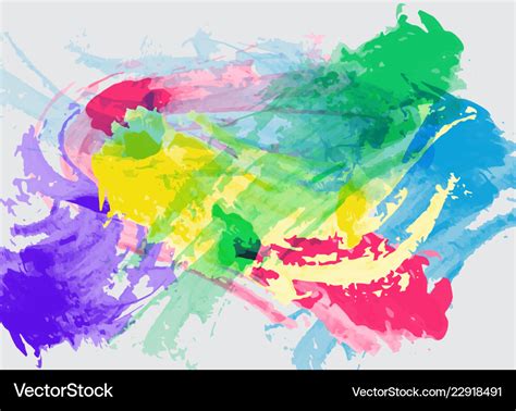 Joyful Abstract Colorful Ink Splatter Background Vector Image