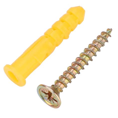 Jual Plastic Expansion Wall Plug Screw Fixings Self Tapping Screws