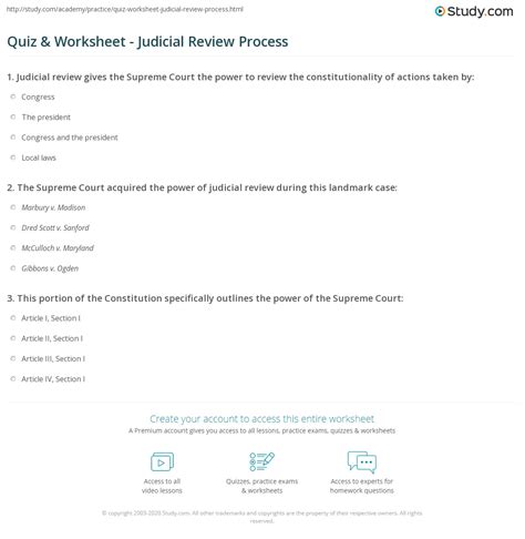 Judicial Process Study Questions