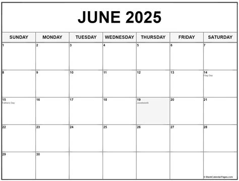 5 June 2025 Calendars You Can Print