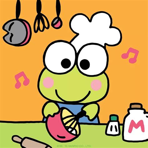 Keroppi Frog Cooking Baking Mixing Yum Hello Kitty Characters