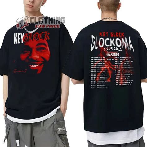 Key Glock Glockoma Tour 2023 Merch Key Glock Music Tour 2023 With Special Guest T Shirt