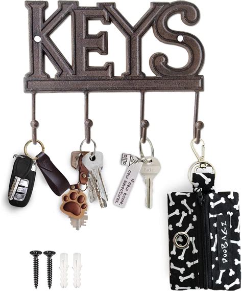 Key Holder Keys Wall Mounted Key Hook Rustic Western Cast Iron