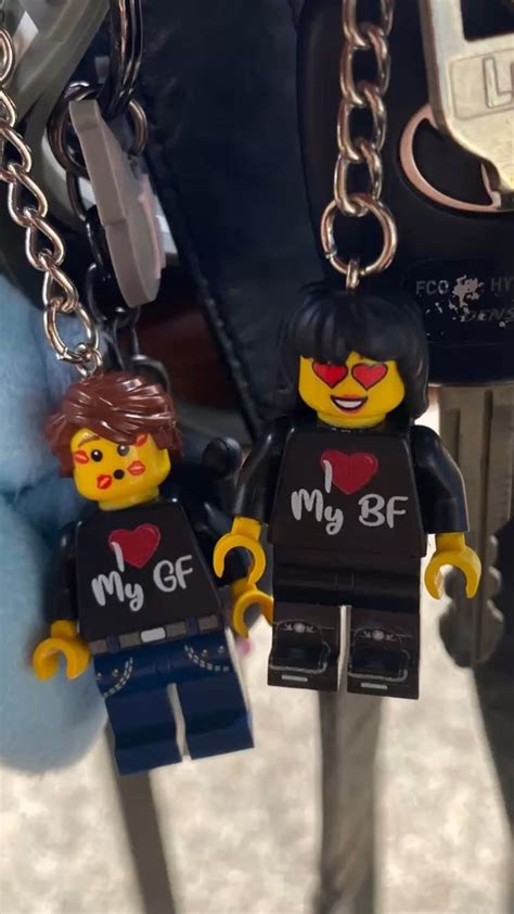 Keychain Legos Legos Boyfriend Girlfriend Love Couple