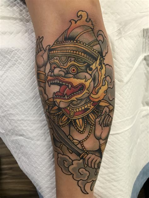 Khmer Hanuman Tattoo Designs