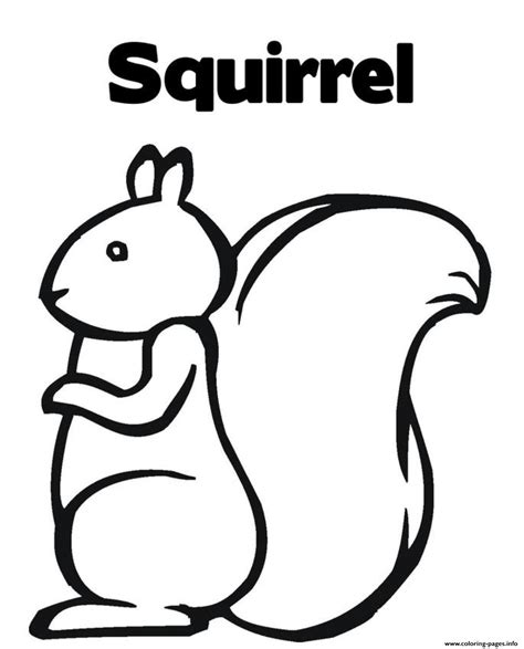 Kids Squirrel S2ff8 Coloring Page Printable