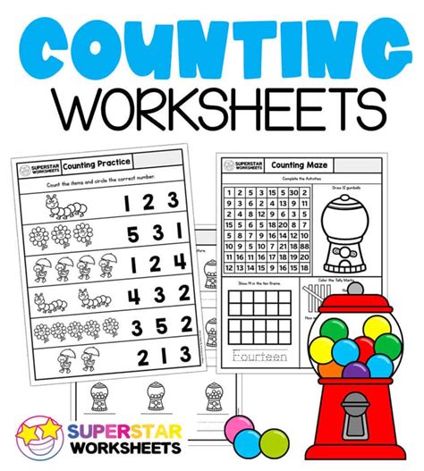 Kindergarten Math Worksheets Superstar Worksheets