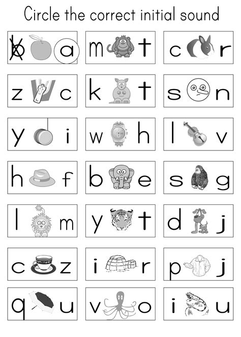 Kindergarten Phonics Printables for Fun Learning