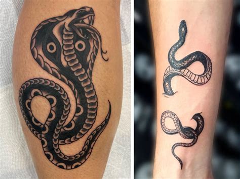 King Cobra Snake Head Tattoo