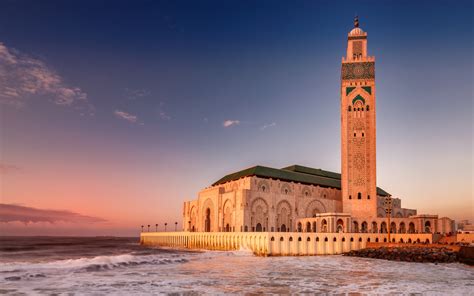 King Hassan Mosque Casablanca Islamic Architecture Mosque