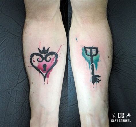 Kingdom Hearts Watercolor Tattoo Original By Jakedoestattoos