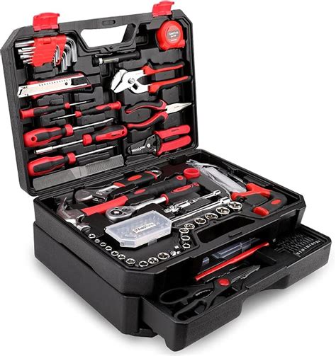 Kingtool 325 Piece Home Repair Tool Kit General Home Auto Repair Tool Set Toolbox Storage Case