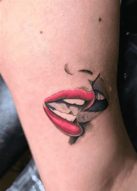 Kiss Tattoo Design Images Kiss Ink Design Ideas In 2022 Kiss