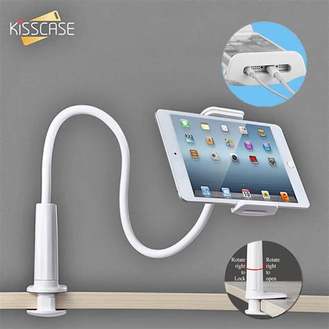 Kisscase Flexible Rotate Long Arm Lazy Phone Holder For Iphone Samsung