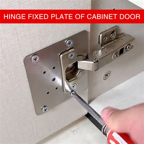 Fix Kitchen Cabinet Hinge Repair with One Simple Plate