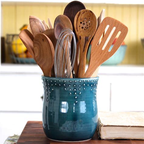 Kitchen Utensil Holder with Utensils for Organized Cooking