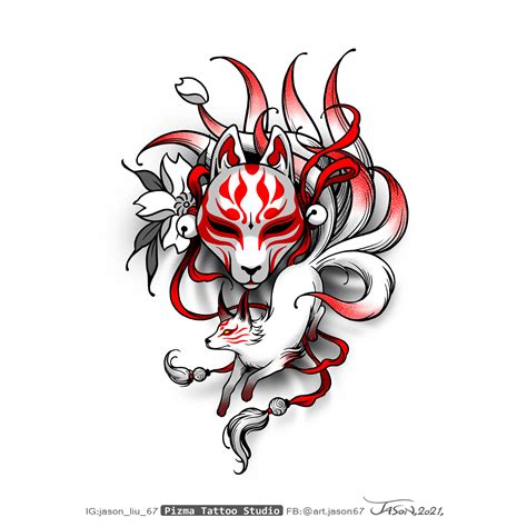 5 Ways to Rock a Kitsune Mask Tattoo Design