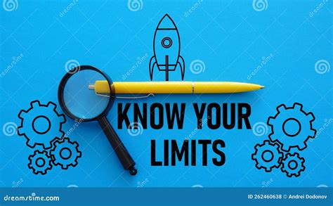 Know Your Limits Is Shown Using The Text Stock Photo Image Of Measure