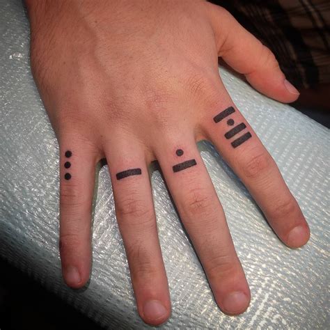 Knuckle Tattoo Symbols