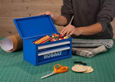 Kobalt Mini Friction 2-Drawer Green Steel Tool Box In The, 43% Off