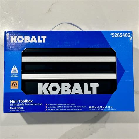 Kobalt Mini Tool Box Toolbox Black 5265406 Ebay