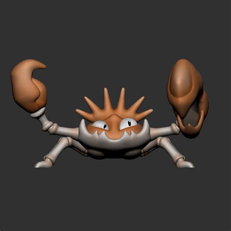 Krabby And Kingler Pokemons 3D Model 3D Printable Cgtrader