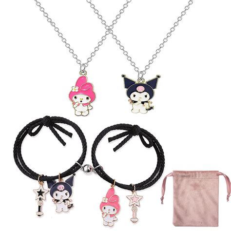 Kuromi My Melody Best Friends Couples Matching Keychains Friendship