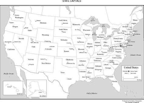 Labeled Map Of North America Printable Printable Map Of The United States