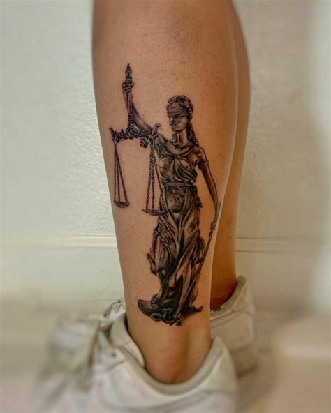 Lady Justice Tattoo Design Ideas and Meaning