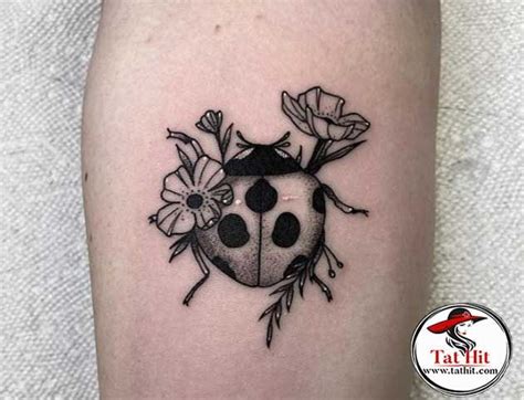 Ladybird Tattoo Black And White