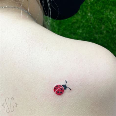 Ladybird Tattoo Fine Line